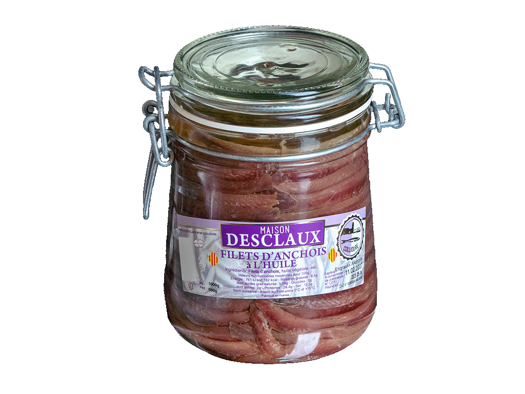 Bocal à l'huile d'Anchois de tournesol