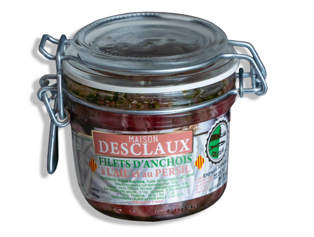 Petite Verrine d'Anchois à l'Ail et au Persil