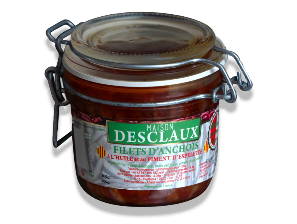 Petite Verrine d'Anchois au Piment d'Espelette