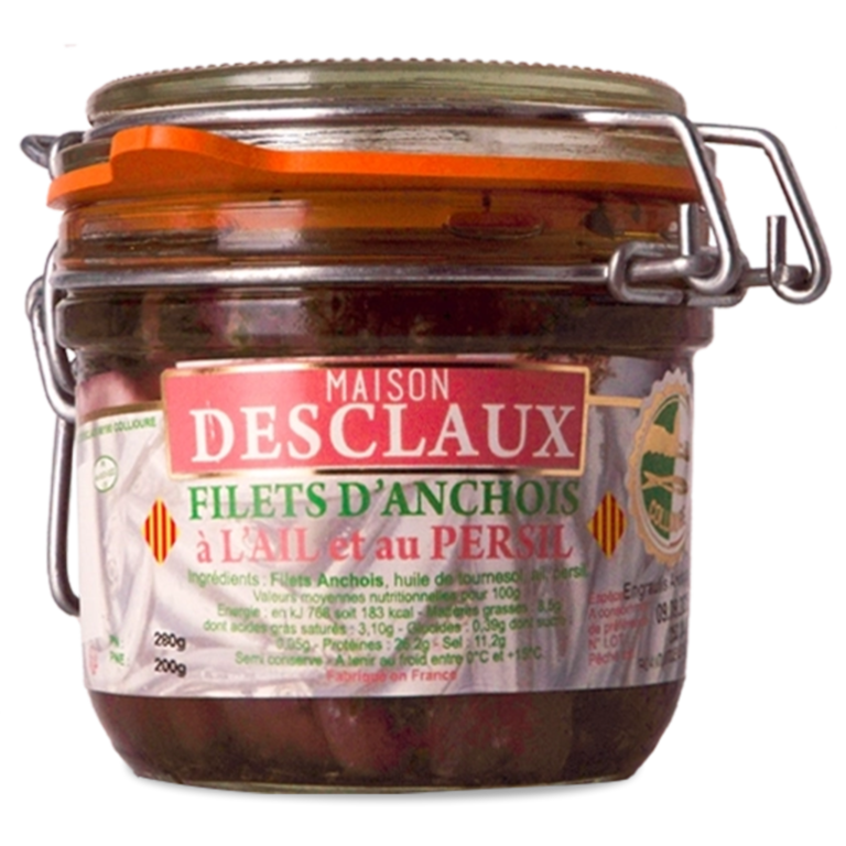 Petite Verrine d'Anchois à l'Ail et au Persil