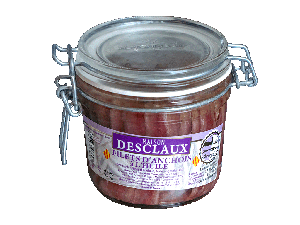 Verrine d'Anchois à l'huile de tournesol 